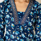 Cotton Printed Straight Kurta with Pant & Dupatta