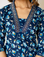 Viscose Rayon Embroidered Straight 3 Piece Kurta Set