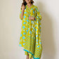 Cotton Printed Straight Kurta with Pant & Dupatta