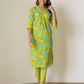 Cotton Printed Straight Kurta with Pant & Dupatta
