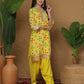 Silk Printed Straight Kurta with Pant & Dupatta