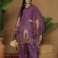 Silk Printed, Weaving and Mirror Work Straight Kurta with Pant & Dupatta