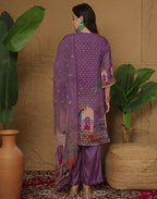 Silk Printed Straight 3 Piece Kurta Set