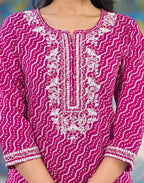 Viscose Rayon Embroidered Straight 3 Piece Kurta Set