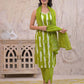 Cotton Printed Straight Kurta with Pant & Dupatta