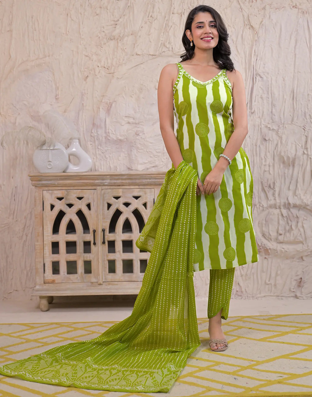 Viscose Rayon Embroidered Straight 3 Piece Kurta Set