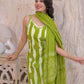 Cotton Printed Straight Kurta with Pant & Dupatta