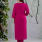 Silk Embroidered Straight Kurta with Pant & Dupatta