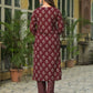 Cotton Printed Straight Kurta with Pant & Dupatta