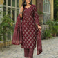 Cotton Printed Straight Kurta with Pant & Dupatta