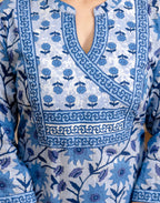 Viscose Rayon Floral Print Straight 3 Piece Kurta Set