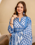 Viscose Rayon Floral Print Straight 3 Piece Kurta Set