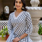 Cotton Printed Anarkali Kurta with Pant & Dupatta