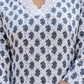 Cotton Printed Anarkali Kurta with Pant & Dupatta