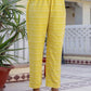 Cotton Printed A-Line Kurta with Pant & Dupatta