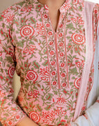 Cotton Printed Straight 3 Piece Kurta Set