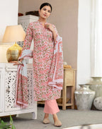 Cotton Printed Straight 3 Piece Kurta Set