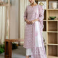 Cotton Printed A-Line Kurta with Pant & Dupatta