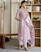 Viscose Rayon Printed Straight 3 Piece Kurta Set
