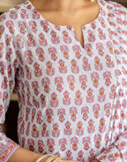Viscose Rayon Printed Straight 3 Piece Kurta Set