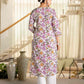 Cotton Printed A-Line Kurta with Pant & Dupatta