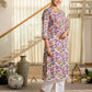 Cotton Printed A-Line Kurta with Pant & Dupatta
