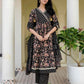 Cotton Printed, Embroidery, Tassels, Anarkali Kurta with Pant & Dupatta