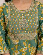 Viscose Rayon Embroidered Straight 3 Piece Kurta Set