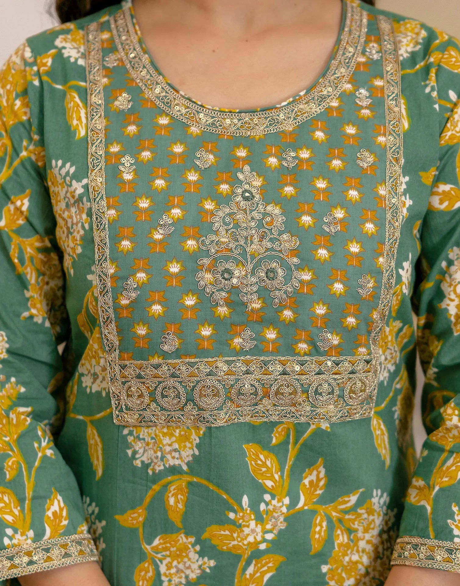 Viscose Rayon Embroidered Straight 3 Piece Kurta Set