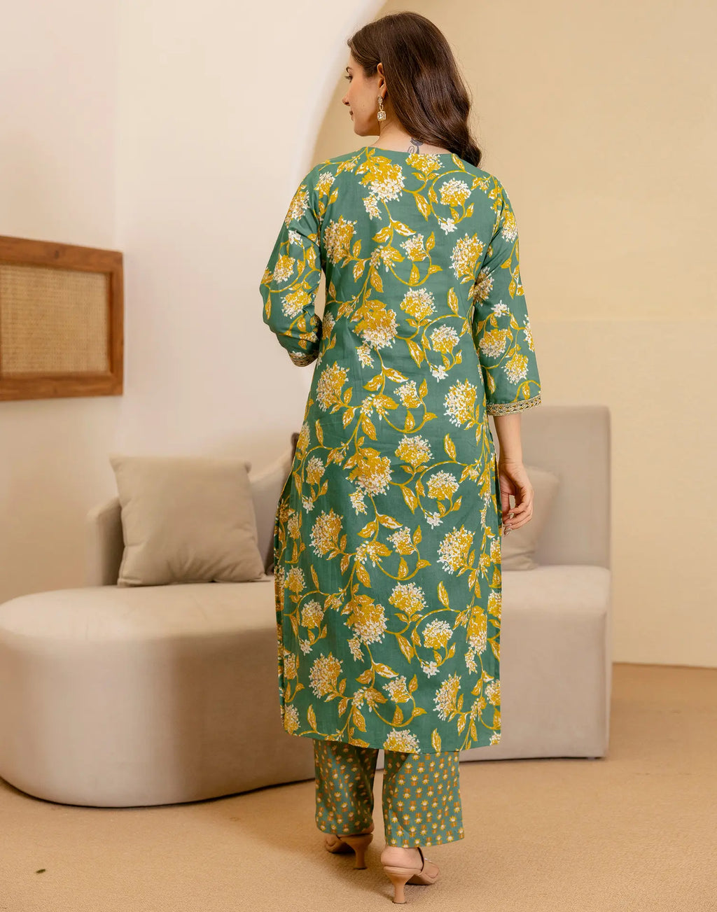 Viscose Rayon Embroidered Straight 3 Piece Kurta Set