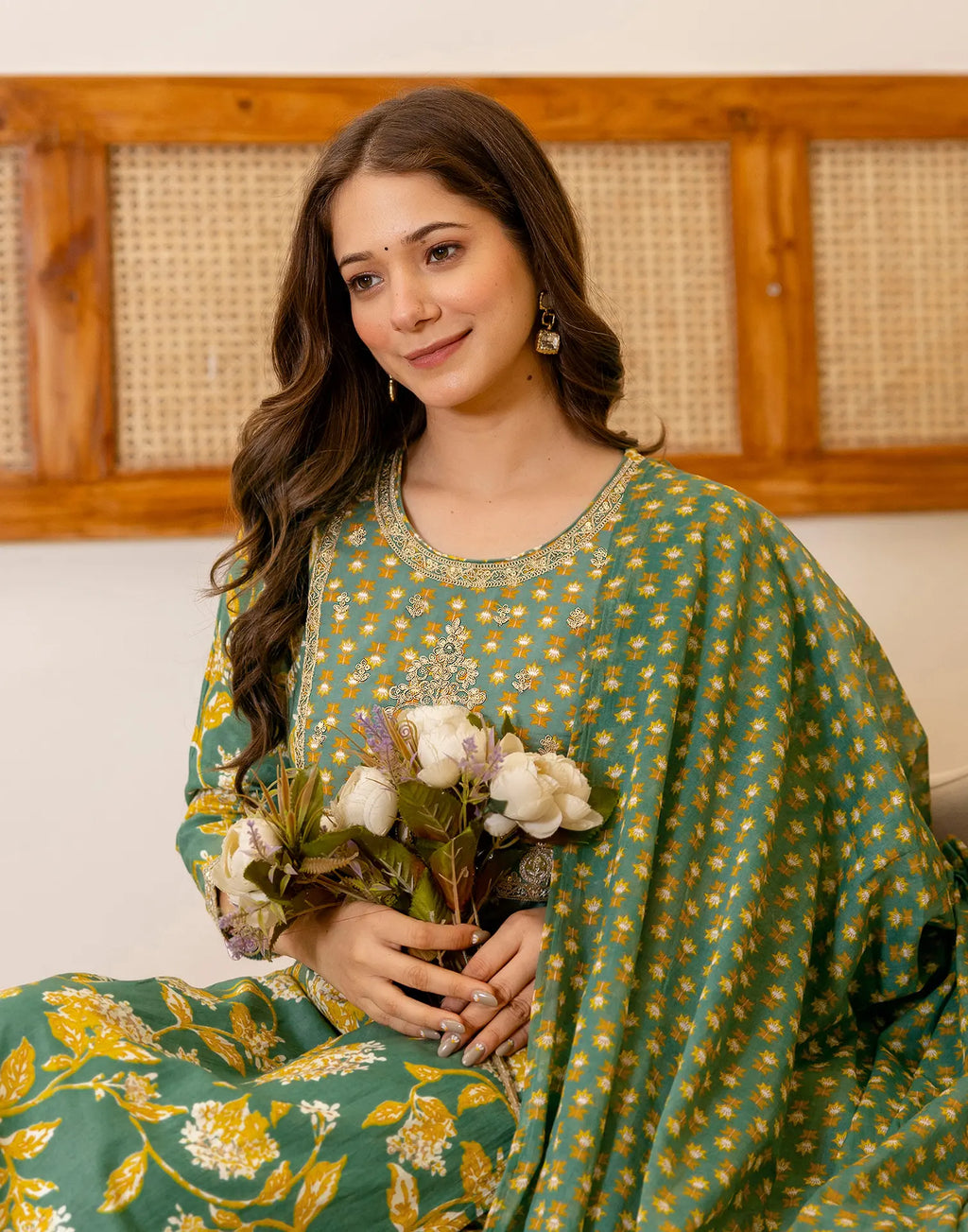 Viscose Rayon Embroidered Straight 3 Piece Kurta Set