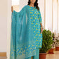 Cotton Printed, Lace, Tassels Straight Kurta with Pant & Dupatta