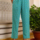 Cotton Printed, Lace, Tassels Straight Kurta with Pant & Dupatta