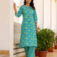 Cotton Printed, Lace, Tassels Straight Kurta with Pant & Dupatta