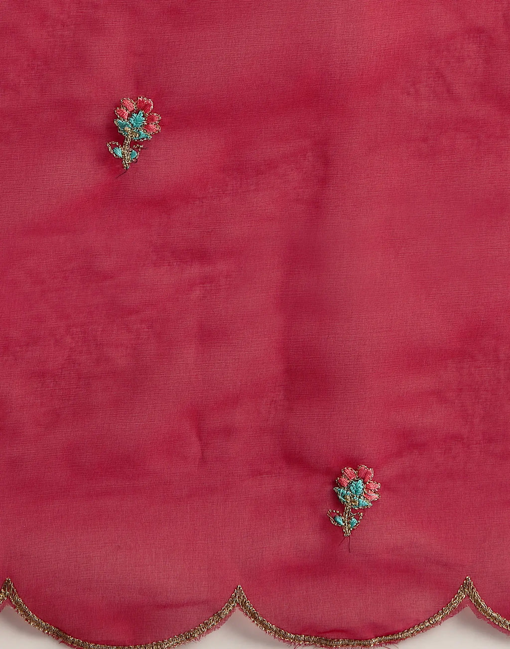 Velvet Embroidered Straight 3 Piece Kurta Set