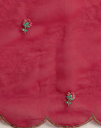 Velvet Embroidered Straight 3 Piece Kurta Set