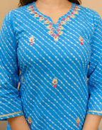 Viscose Rayon Embroidered Straight 3 Piece Kurta Set