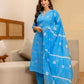 Cotton Printed Straight Kurta with Pant & Dupatta