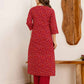 Cotton Printed Straight Kurta with Pant & Dupatta