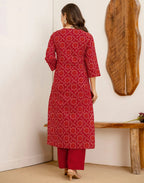 Viscose Rayon Embroidered Straight 3 Piece Kurta Set