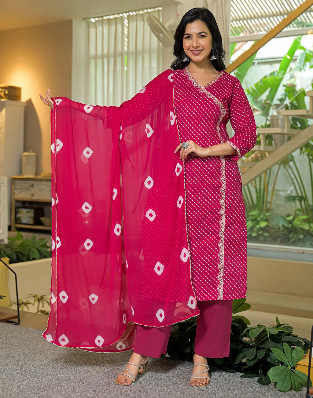 Viscose Rayon Embroidered Straight 3 Piece Kurta Set