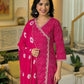 Cotton Printed Straight Kurta with Pant & Dupatta
