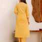 Cotton Printed Straight Kurta with Pant & Dupatta