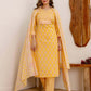 Cotton Printed Straight Kurta with Pant & Dupatta
