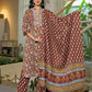 Cotton Printed Straight Kurta with Pant & Dupatta