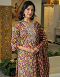 Viscose Rayon Embroidered Straight 3 Piece Kurta Set