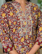 Viscose Rayon Embroidered Straight 3 Piece Kurta Set