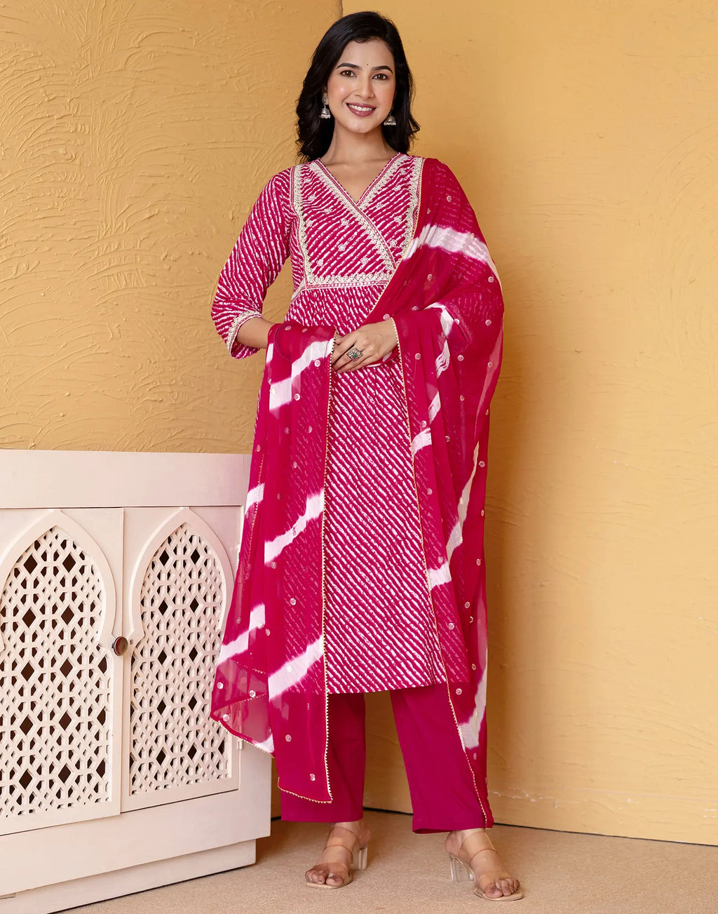 Viscose Rayon Embroidered Straight 3 Piece Kurta Set