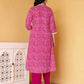 Cotton Printed Straight Kurta with Pant & Dupatta