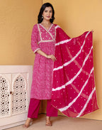 Viscose Rayon Embroidered Straight 3 Piece Kurta Set